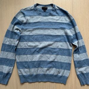 BANANA REPUBLIC Men's Blue Striped Sweater